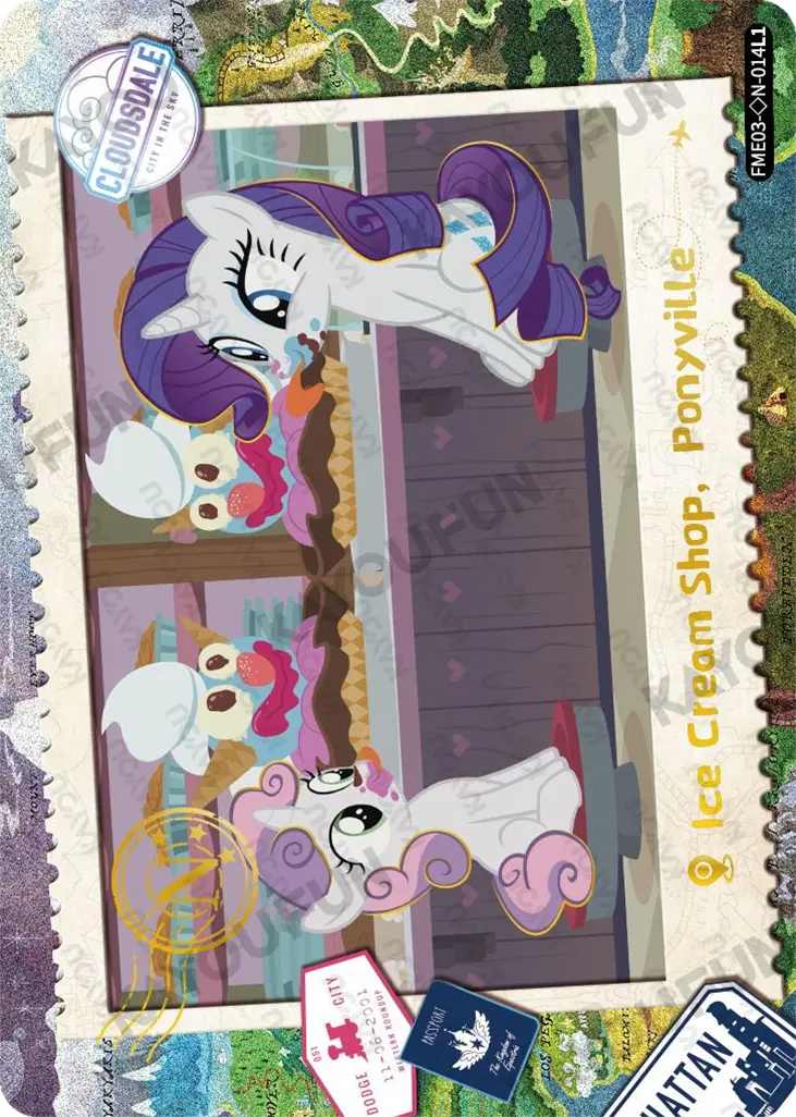 Kartu Kayou My Little Pony - Ice Cream Shop, Ponyville (◇N)
