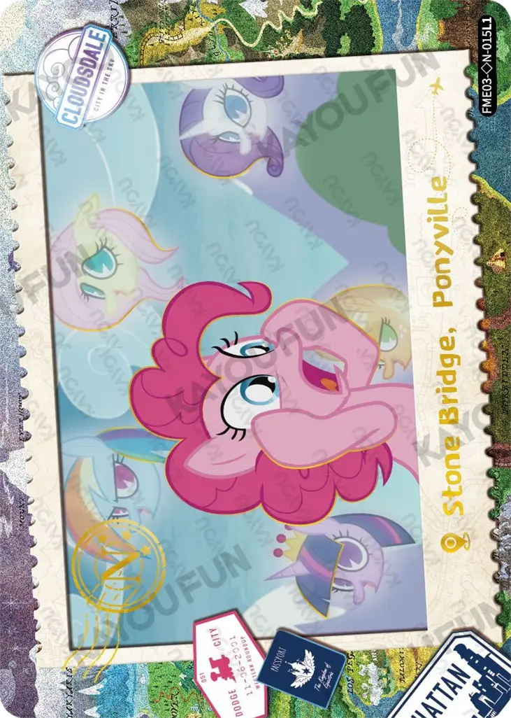 Kartu Kayou My Little Pony - Stone Bridge, Ponyville (◇N)