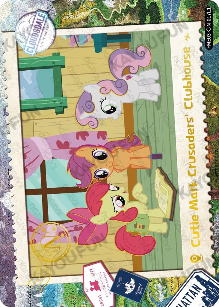 Kartu Kayou My Little Pony - Cutie Mark Crusaders Clubhouse (◇N)
