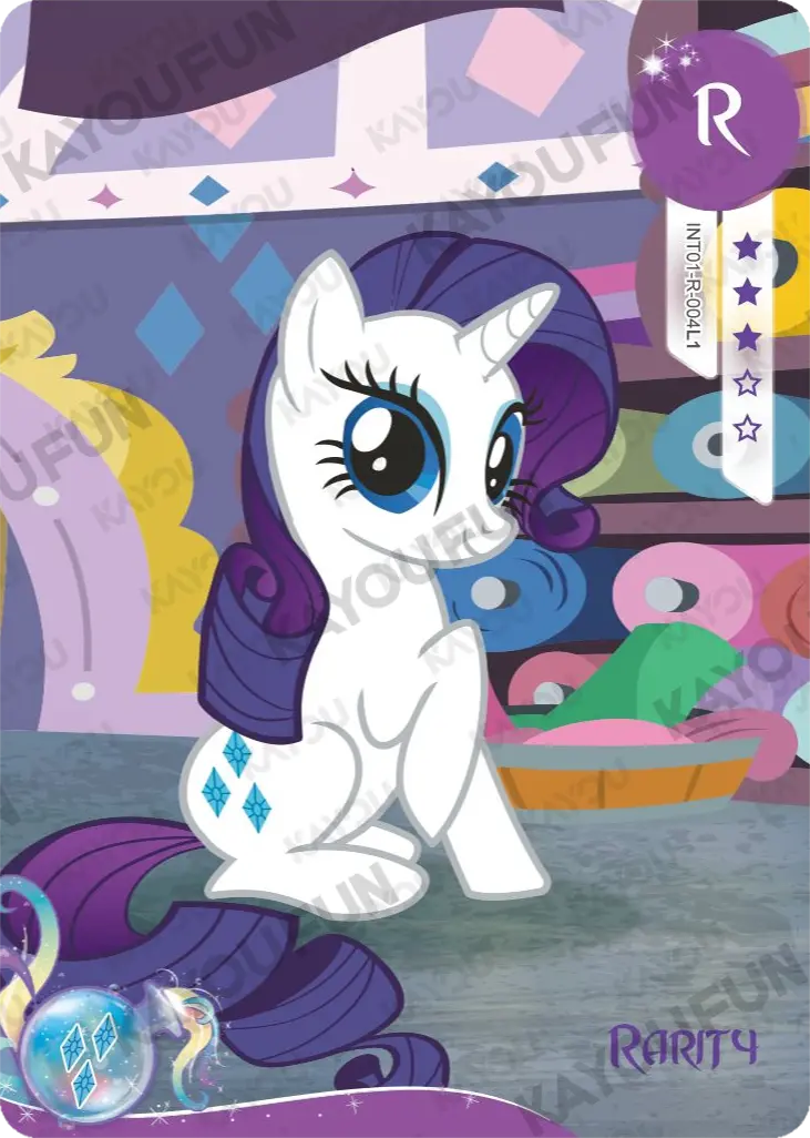 Kartu Kayou My Little Pony - Rarity (R)
