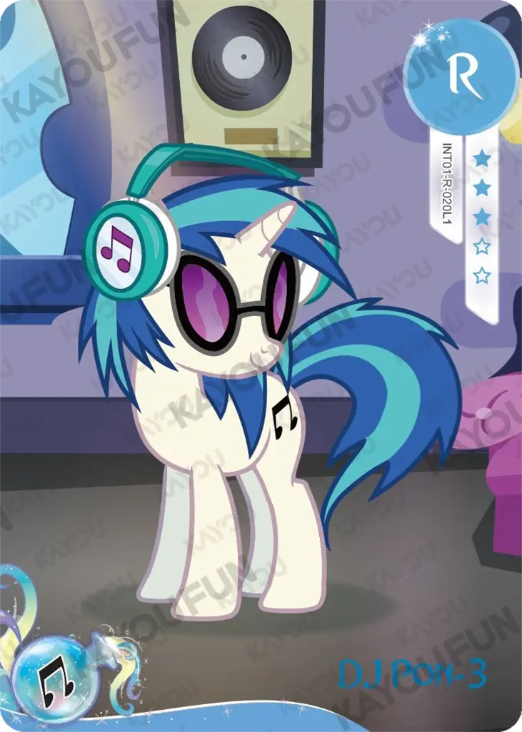 Kartu Kayou My Little Pony - DJ Pon-3 (R)