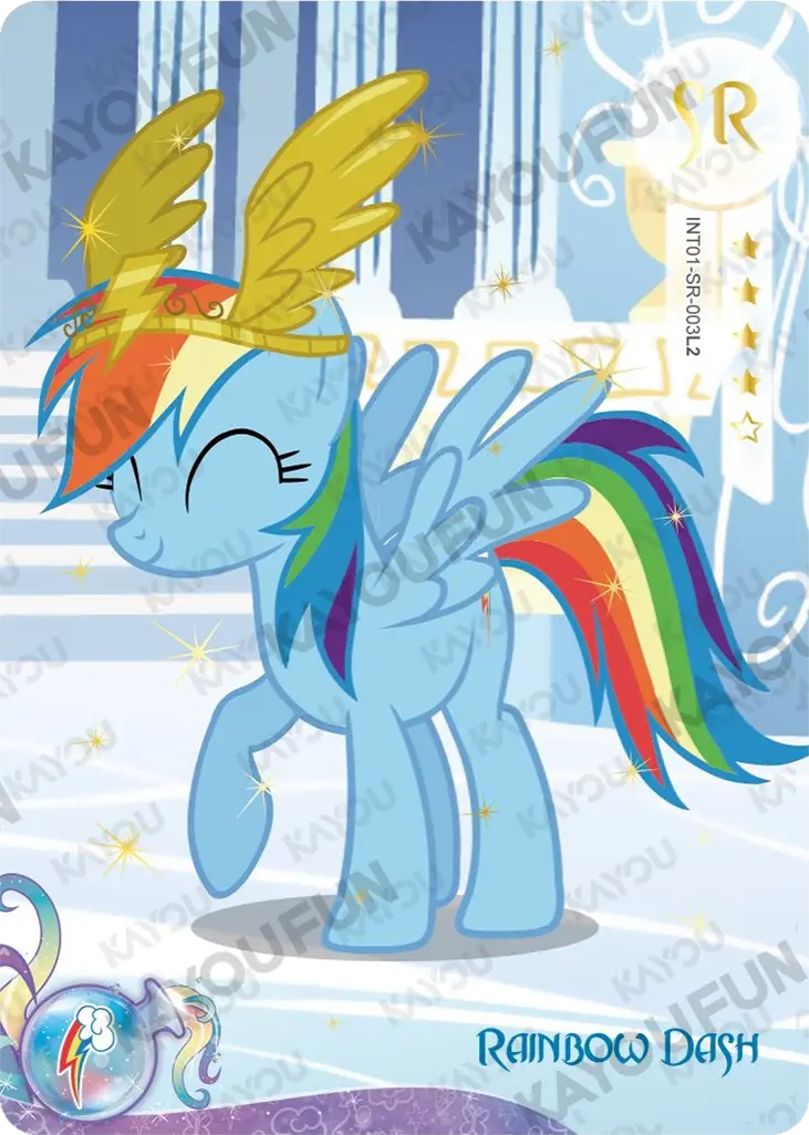 Kartu Kayou My Little Pony - Rainbow Dash (SR)