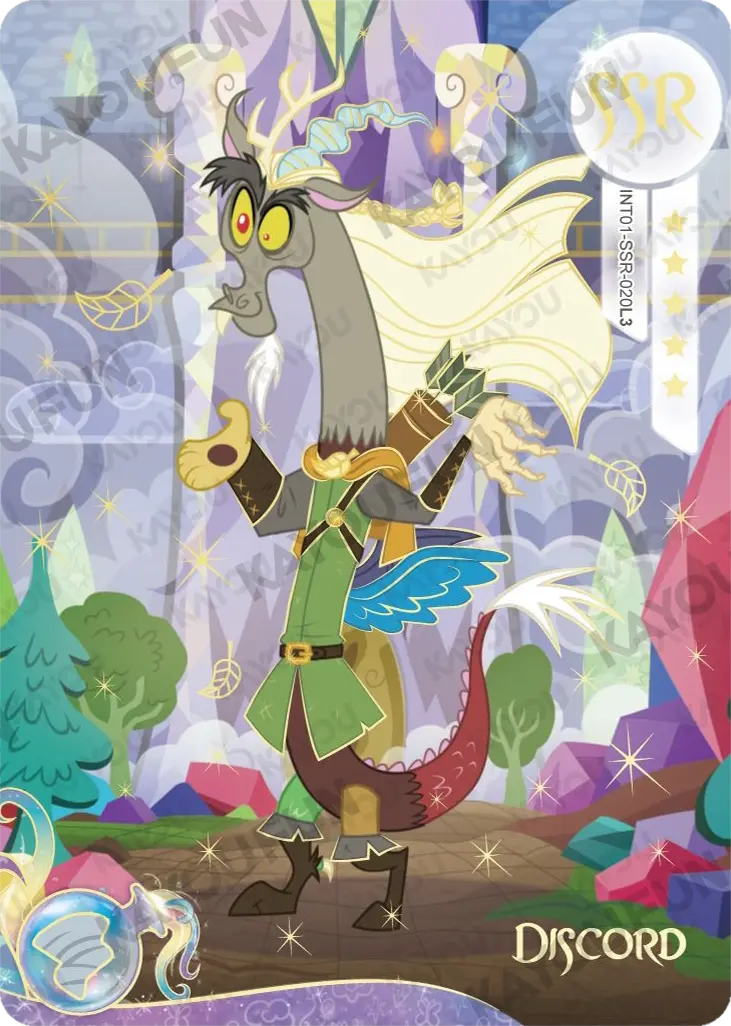 Kartu Kayou My Little Pony - Discord (SSR)