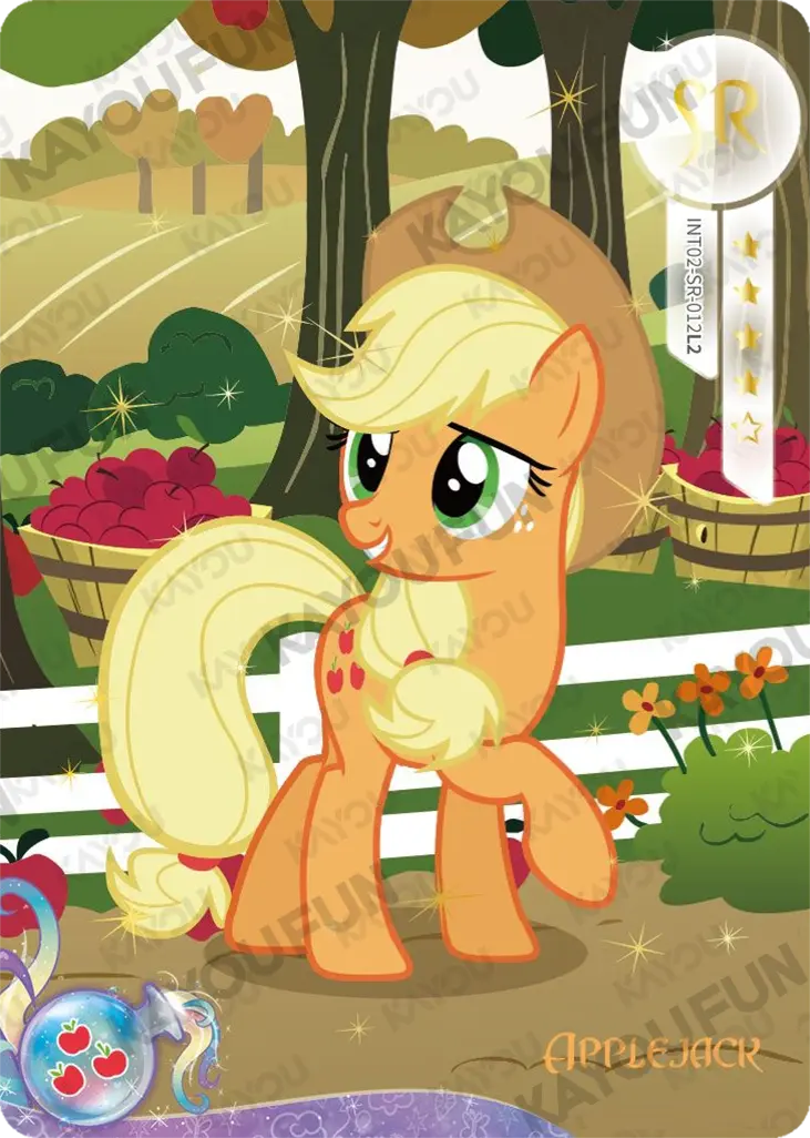 Kartu Kayou My Little Pony - Applejack (SR)