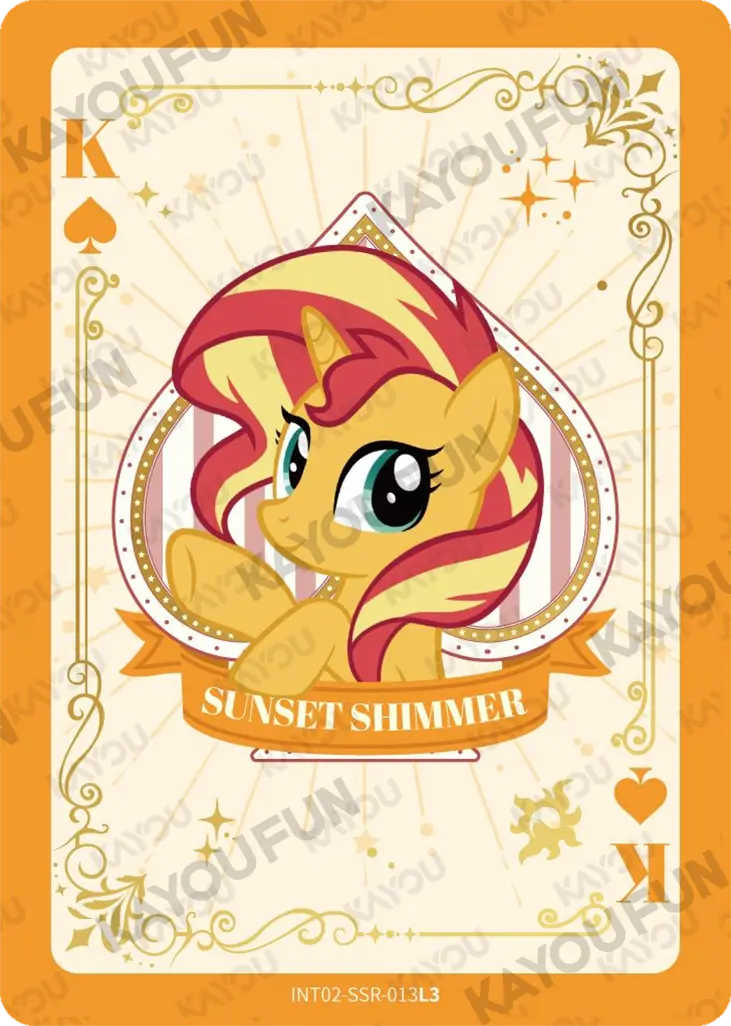 Kartu Kayou My Little Pony - Sunset Shimmer (SSR)