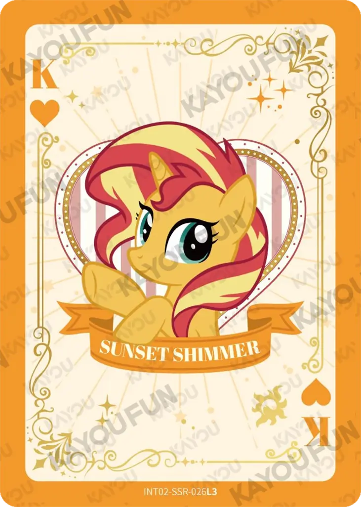 Kartu Kayou My Little Pony - Sunset Shimmer (SSR)