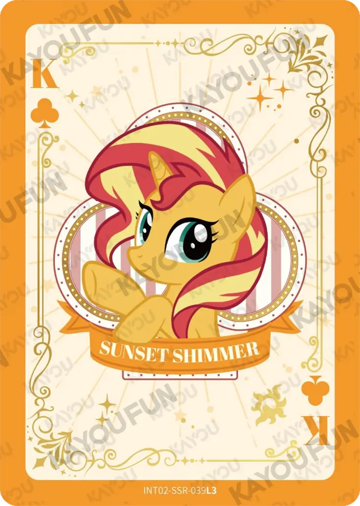 Kartu Kayou My Little Pony - Sunset Shimmer (SSR)