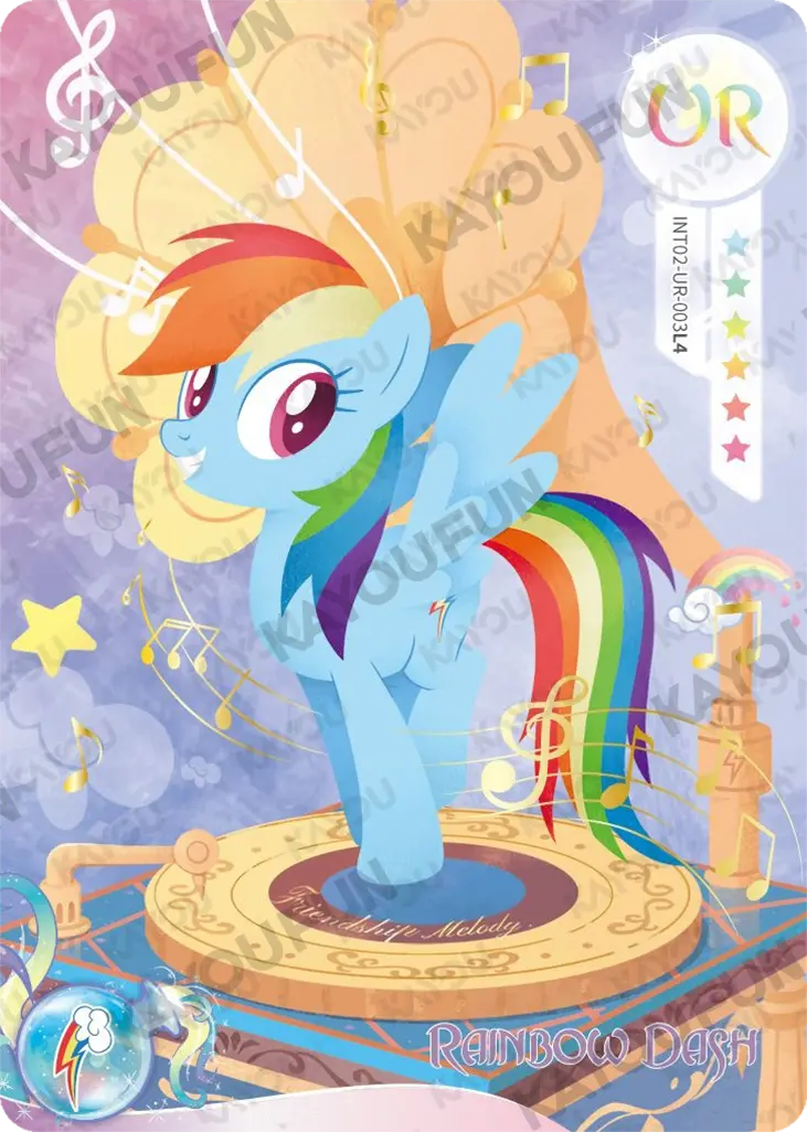 Kartu Kayou My Little Pony - Rainbow Dash (UR)