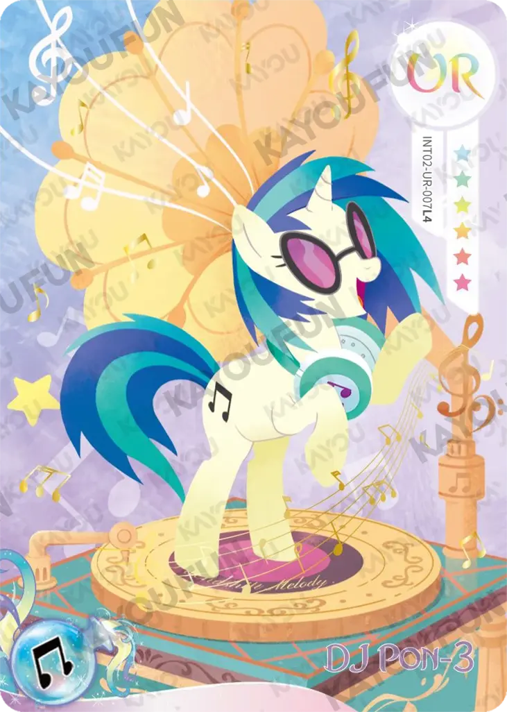 Kartu Kayou My Little Pony - DJ Pon-3 (UR)