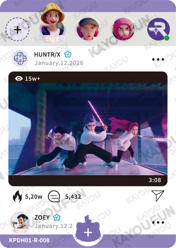 Kartu Kayou KPop Demon Hunters - Train Battle (R)