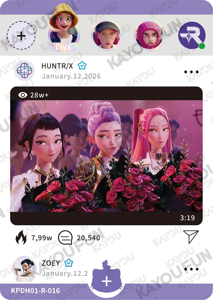 Kartu Kayou KPop Demon Hunters - Rose (R)