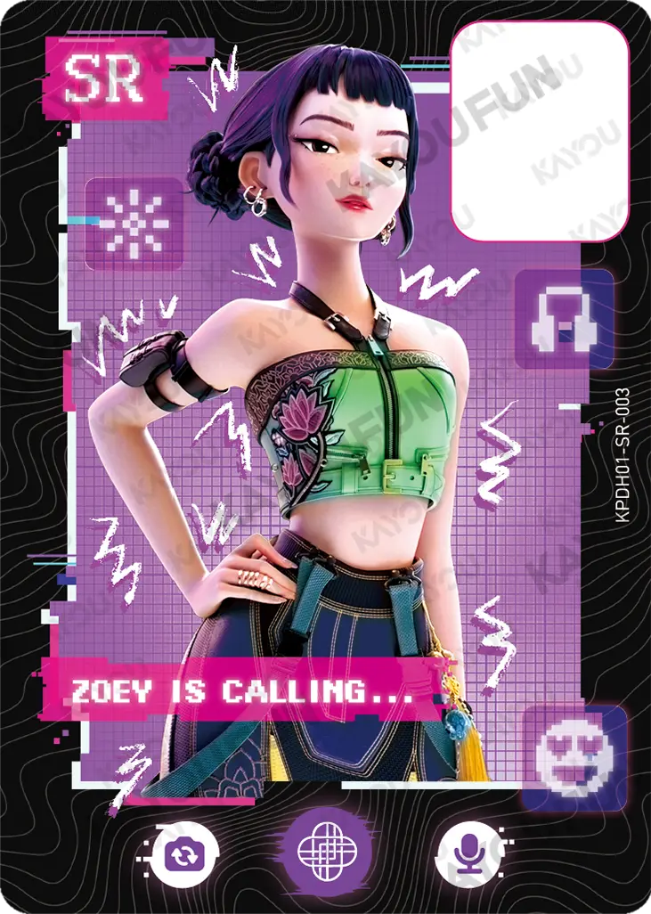 Kartu Kayou KPop Demon Hunters - Zoey (SR)