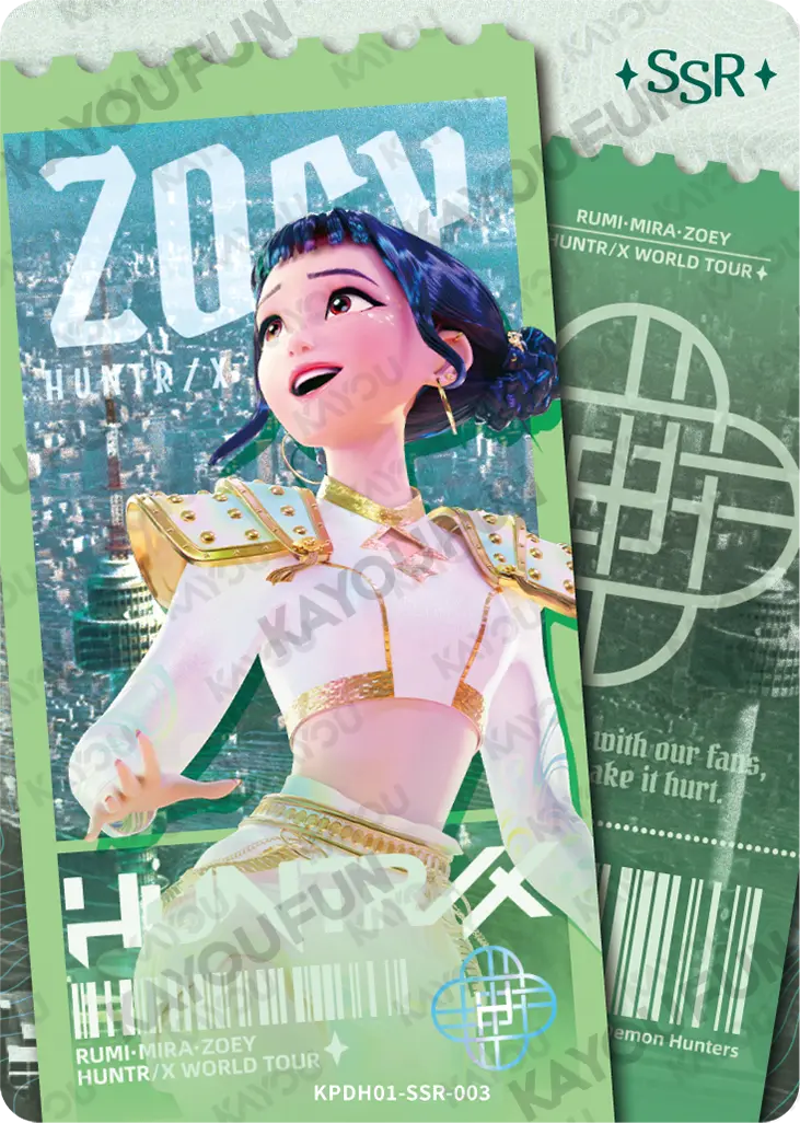 Kartu Kayou KPop Demon Hunters - Zoey (SSR)