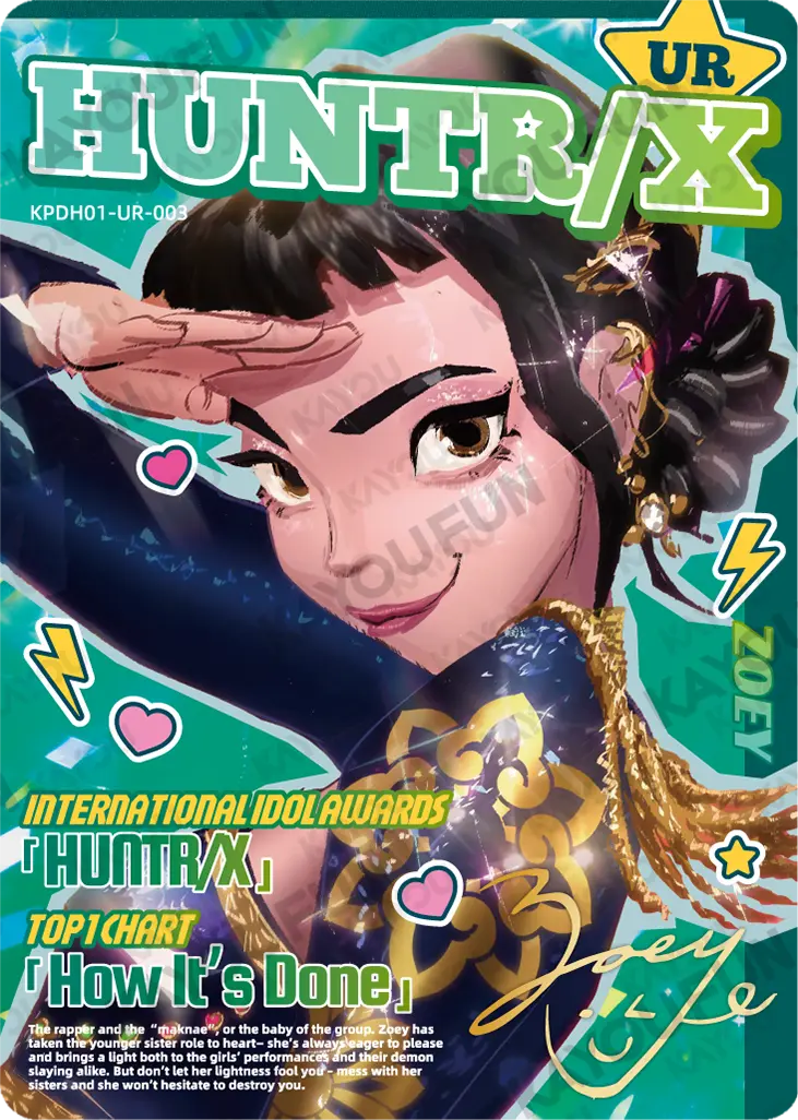 Kartu Kayou KPop Demon Hunters - Zoey (UR)