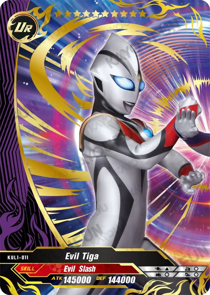Kartu Kayou Ultraman - Evil Tiga (UR)