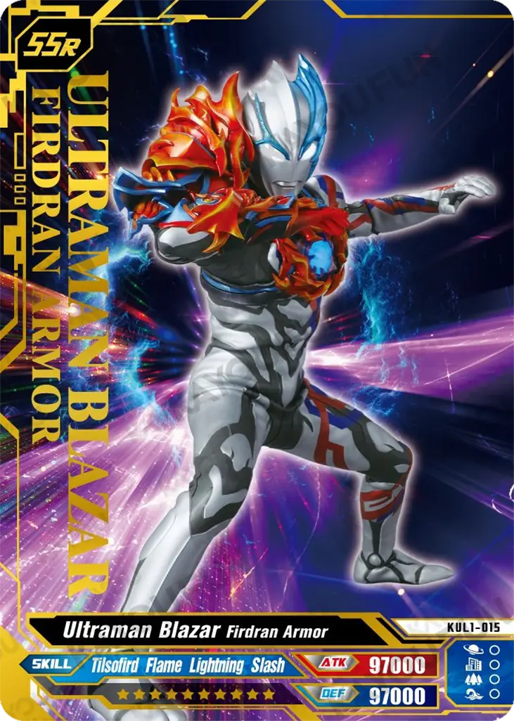 Kartu Kayou Ultraman - Ultraman Blazar Firdran Armor (SSR)
