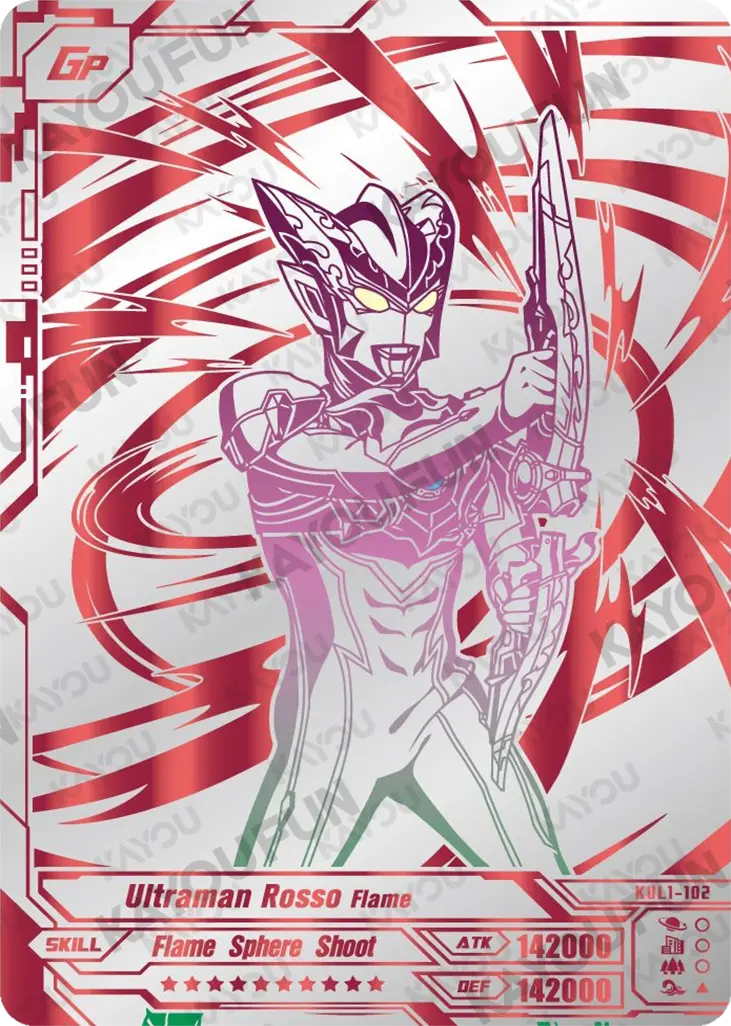 Kartu Kayou Ultraman - Ultraman Rosso Flame (GP)