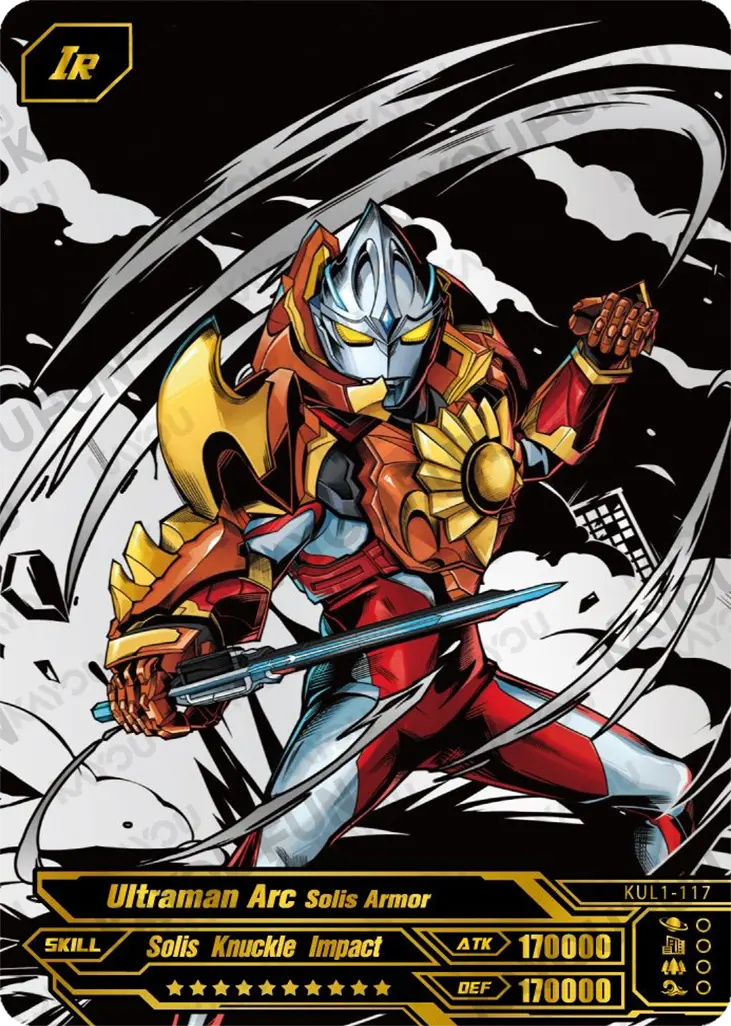 Kartu Kayou Ultraman - Ultraman Arc Solis Armor (IR)