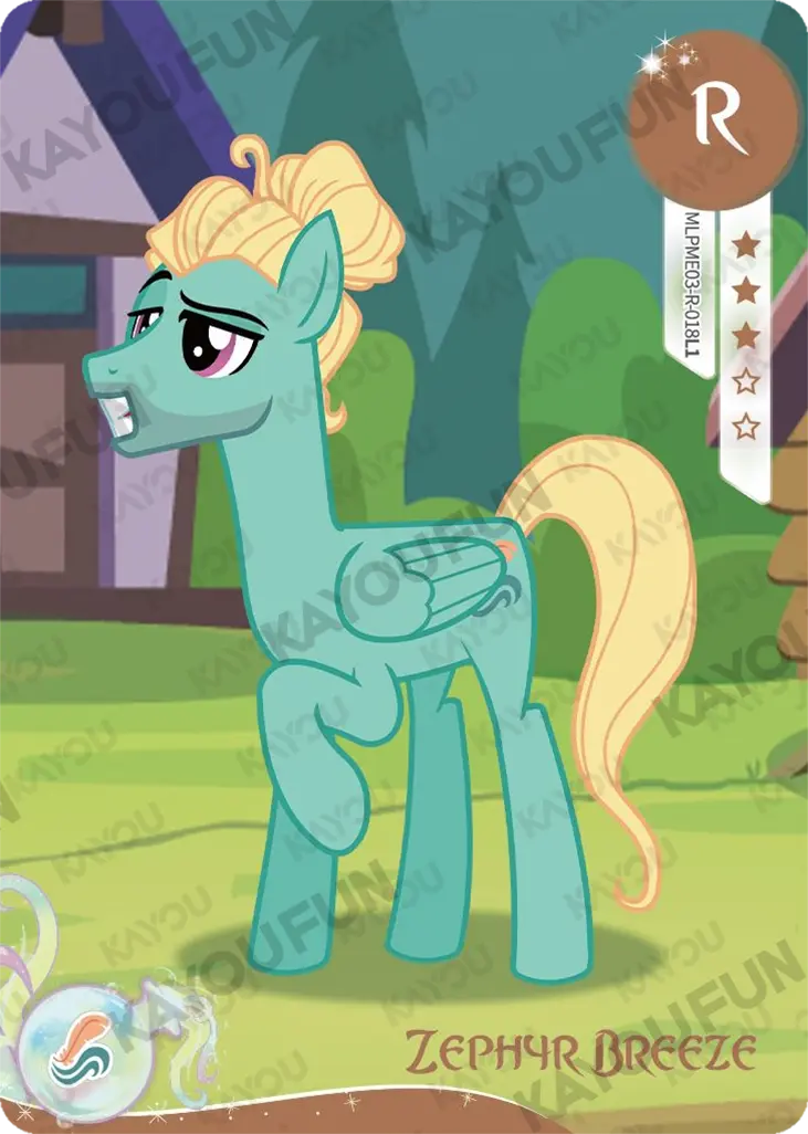 Kartu Kayou My Little Pony - Zephyr Breeze (R)