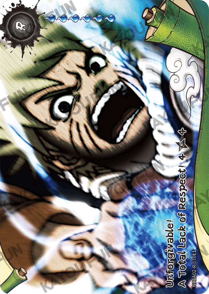 Kartu Kayou Naruto - Unforgivable!  A Total Lack of Respect! 4 (R)