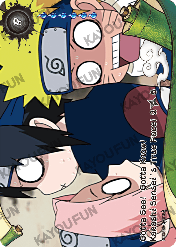 Kartu Kayou Naruto - Gotta See!  Gotta Know!  Kakashi Sensei’s True Face! 2 (R)