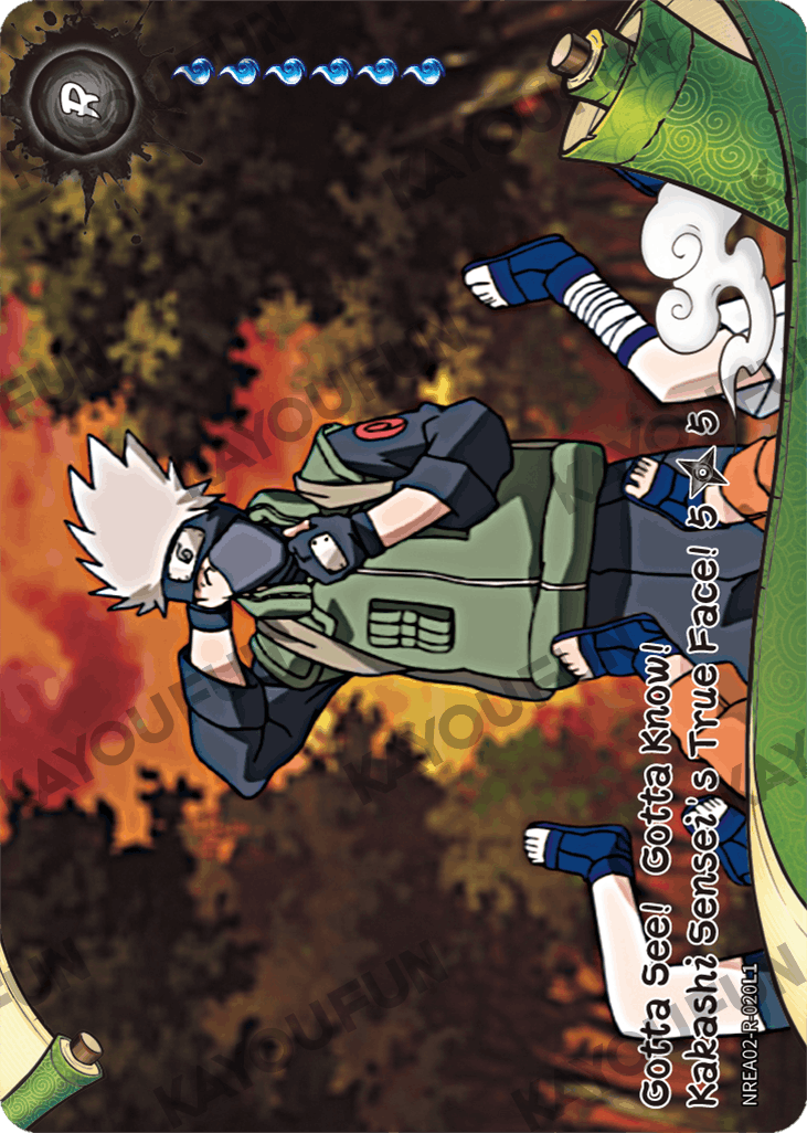 Kartu Kayou Naruto - Gotta See!  Gotta Know!  Kakashi Sensei’s True Face! 5 (R)