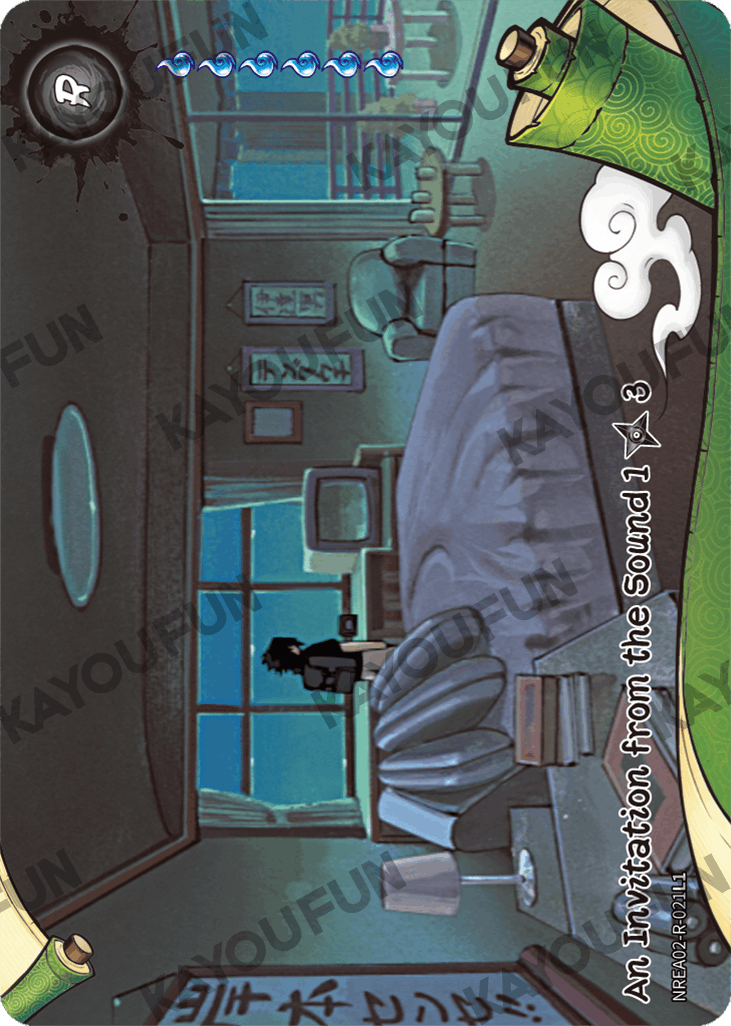 Kartu Kayou Naruto - An Invitation from the Sound 1 (R)