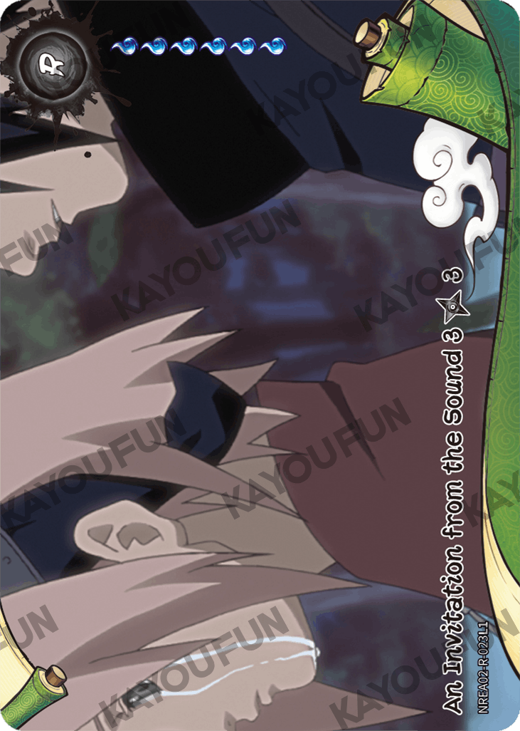 Kartu Kayou Naruto - An Invitation from the Sound 3 (R)