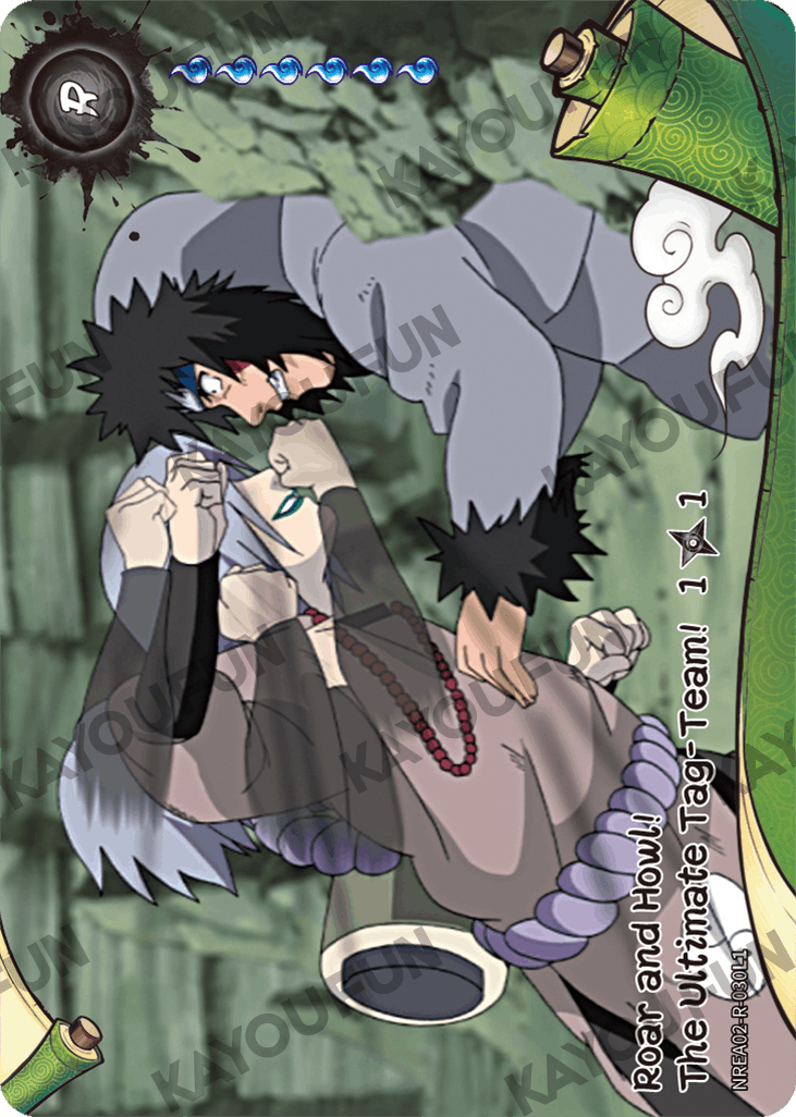 Kartu Kayou Naruto - Roar and Howl!  The Ultimate Tag-Team! 1 (R)