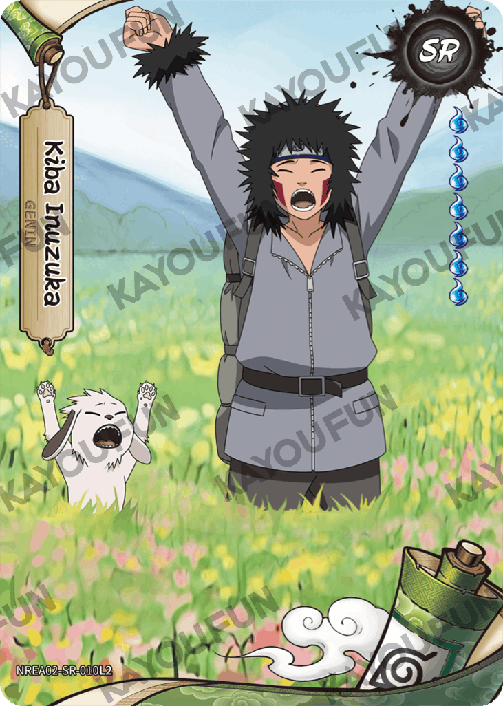 Kartu Kayou Naruto - Kiba Inuzuka (SR)
