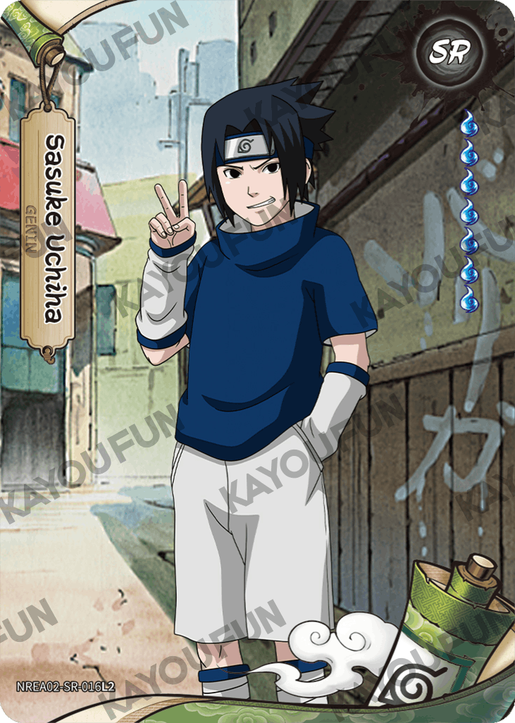 Kartu Kayou Naruto - Sasuke Uchiha (SR)