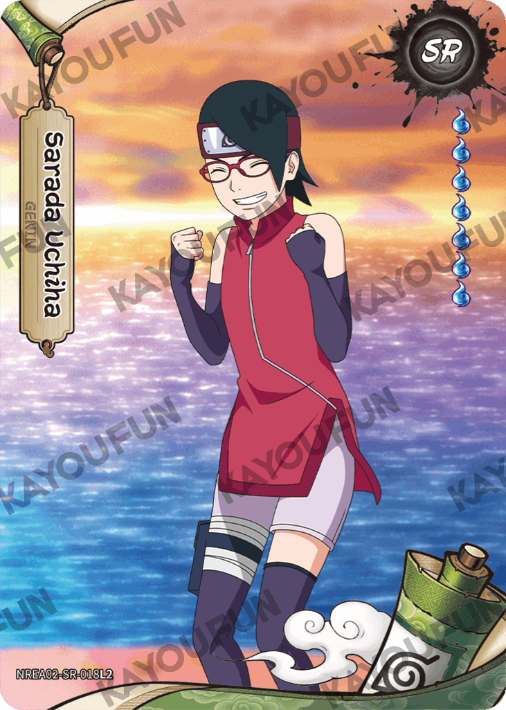 Kartu Kayou Naruto - Sarada Uchiha (SR)
