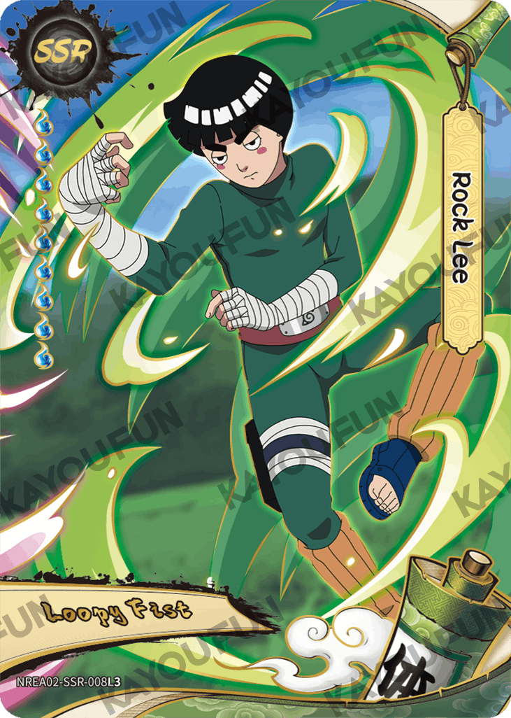 Kartu Kayou Naruto - Rock Lee (SSR)