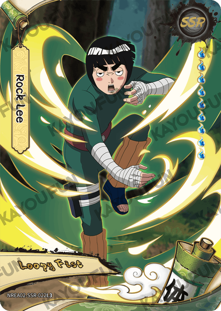 Kartu Kayou Naruto - Rock Lee (SSR)
