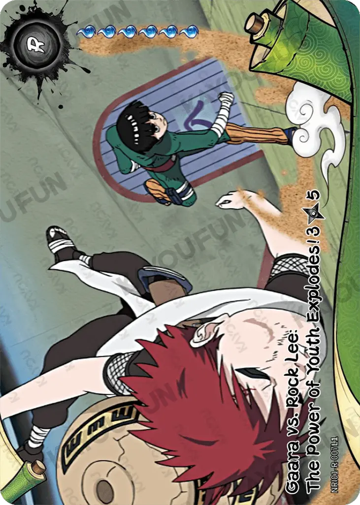 Kartu Kayou Naruto - Gaara vs. Rock Lee: The Power of Youth Explodes! 3 (R)