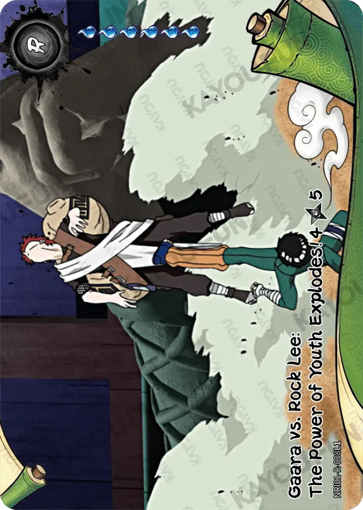 Kartu Kayou Naruto - Gaara vs. Rock Lee: The Power of Youth Explodes! 4 (R)