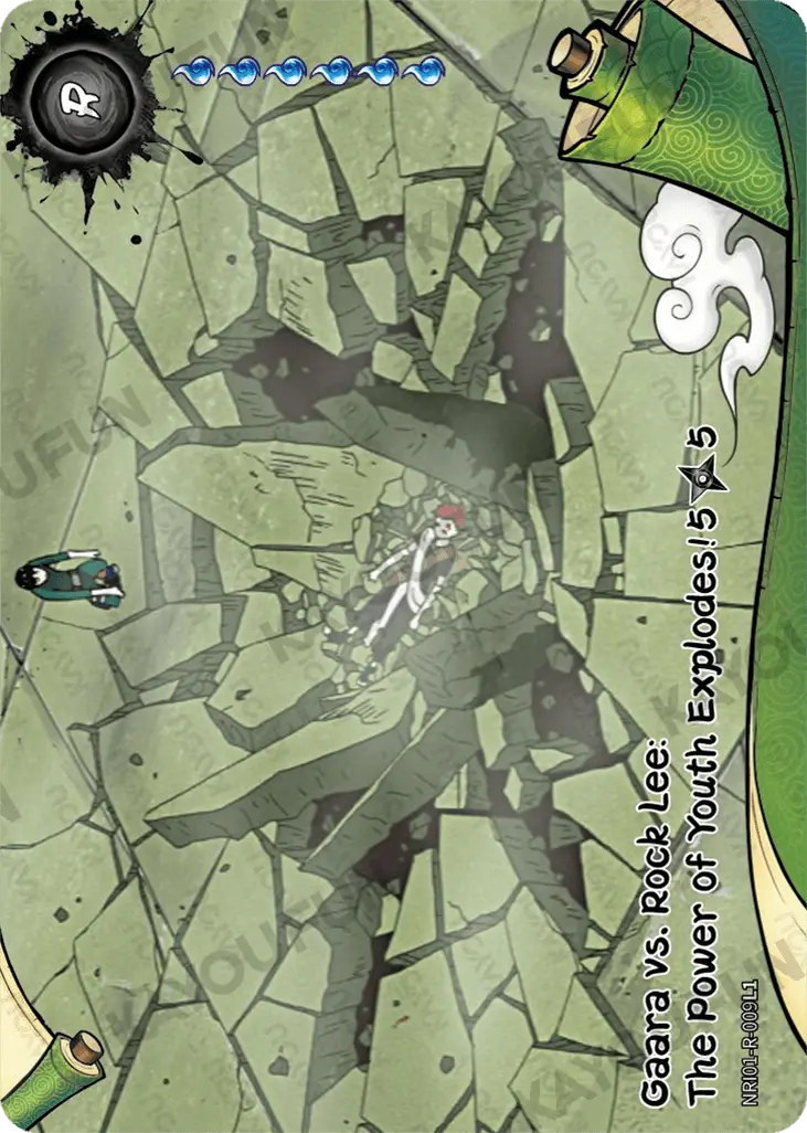 Kartu Kayou Naruto - Gaara vs. Rock Lee: The Power of Youth Explodes! 5 (R)