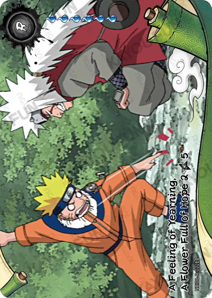 Kartu Kayou Naruto - A Feeling of Yearning, A Flower Full of Hope 2 (R)