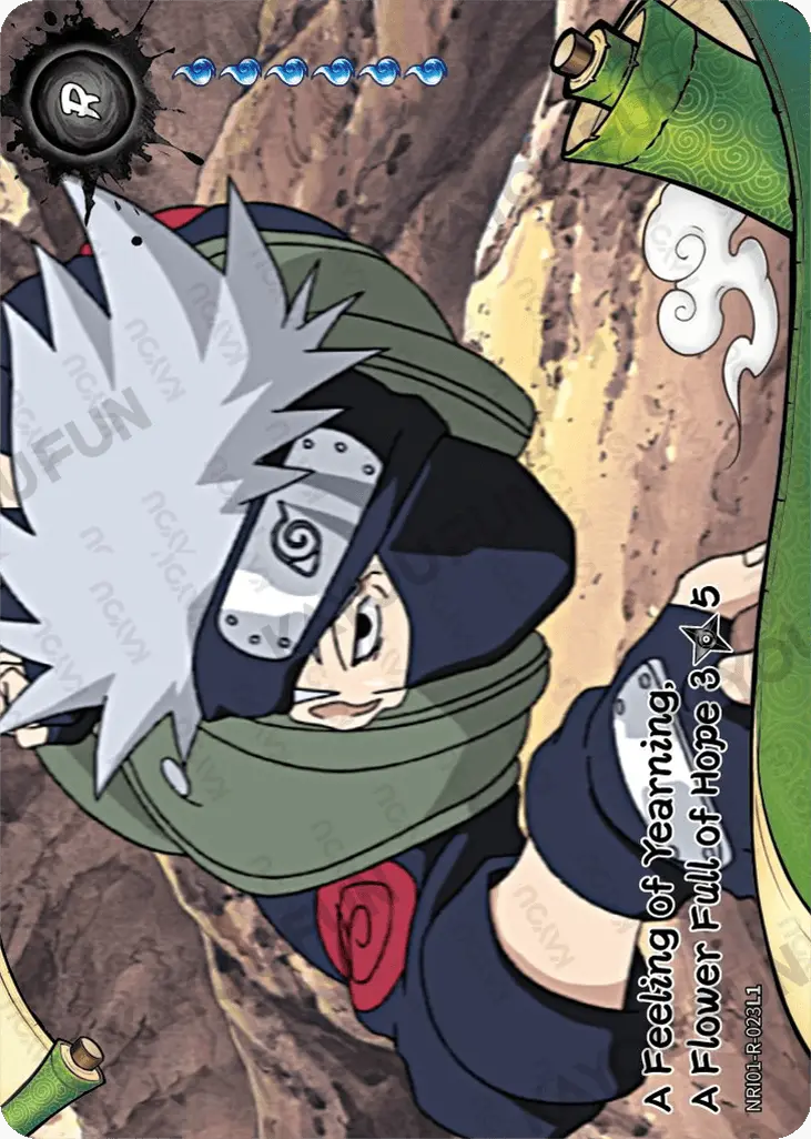 Kartu Kayou Naruto - A Feeling of Yearning, A Flower Full of Hope 3 (R)