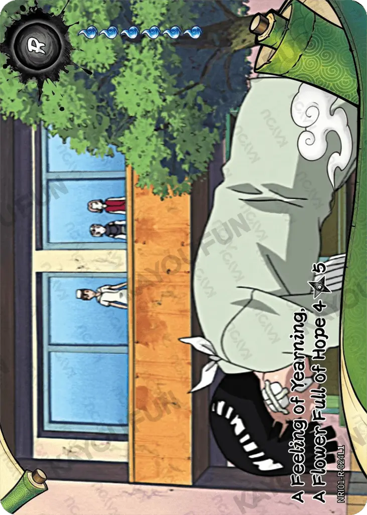 Kartu Kayou Naruto - A Feeling of Yearning, A Flower Full of Hope 4 (R)