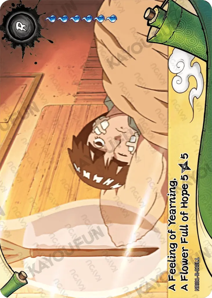 Kartu Kayou Naruto - A Feeling of Yearning, A Flower Full of Hope 5 (R)