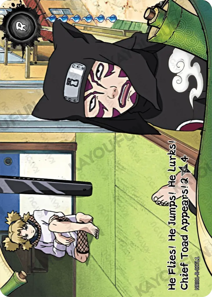 Kartu Kayou Naruto - He Flies!  He Jumps!  He Lurks!  Chief Toad Appears! 2 (R)
