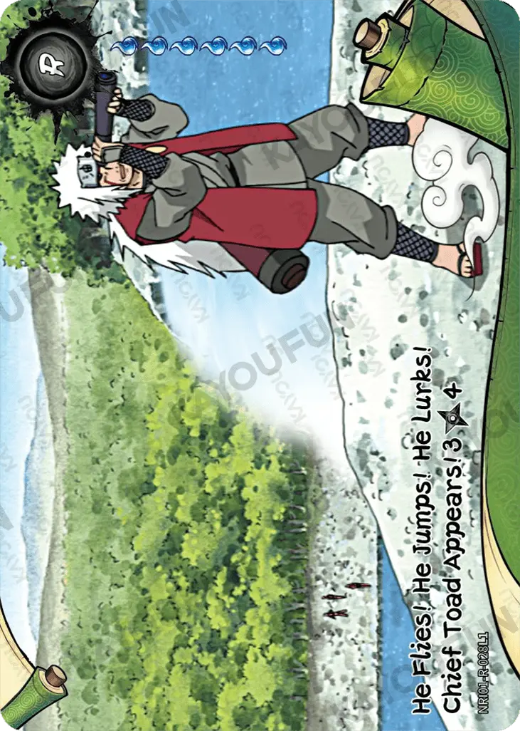 Kartu Kayou Naruto - He Flies!  He Jumps!  He Lurks!  Chief Toad Appears! 3 (R)