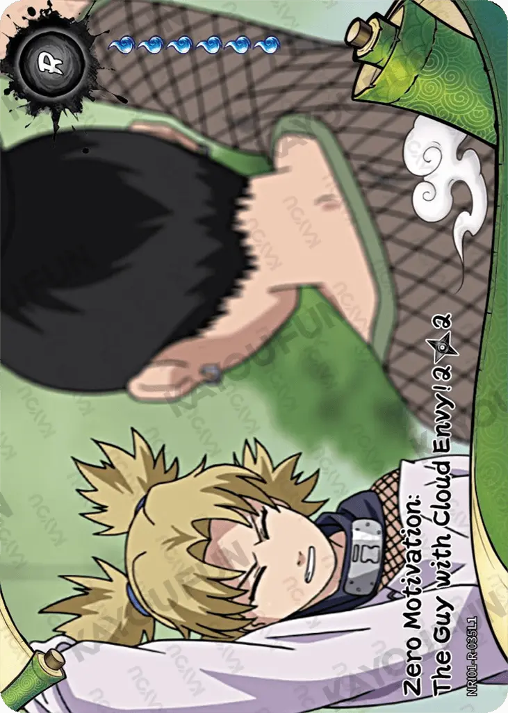Kartu Kayou Naruto - Zero Motivation: The Guy with Cloud Envy! 1 (R)