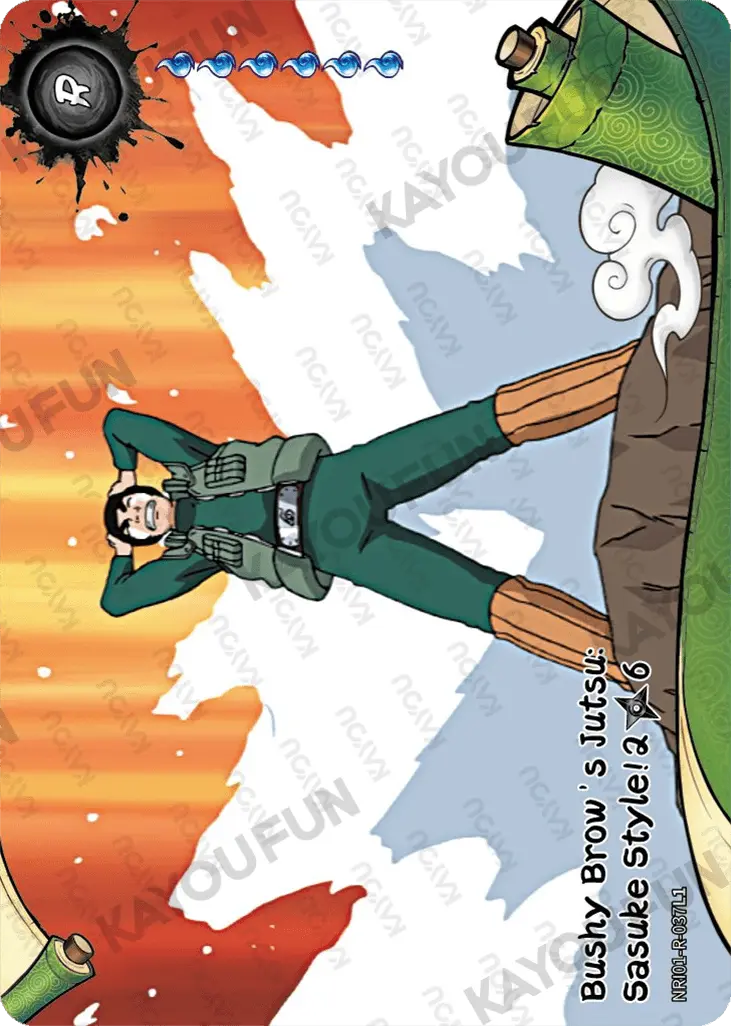 Kartu Kayou Naruto - Bushy Brow's Jutsu: Sasuke Style! 2 (R)