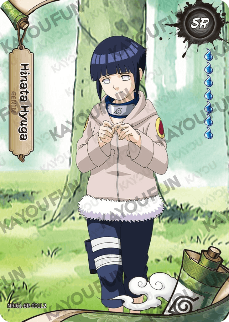 Kartu Kayou Naruto - Hinata Hyuga (SR)