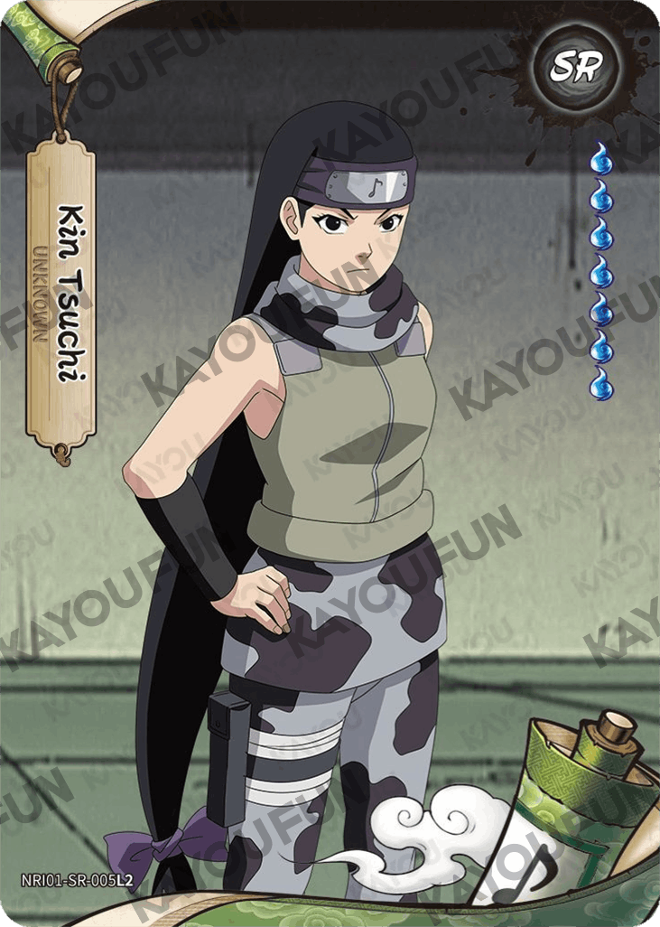 Kartu Kayou Naruto - Kin Tsuchi (SR)
