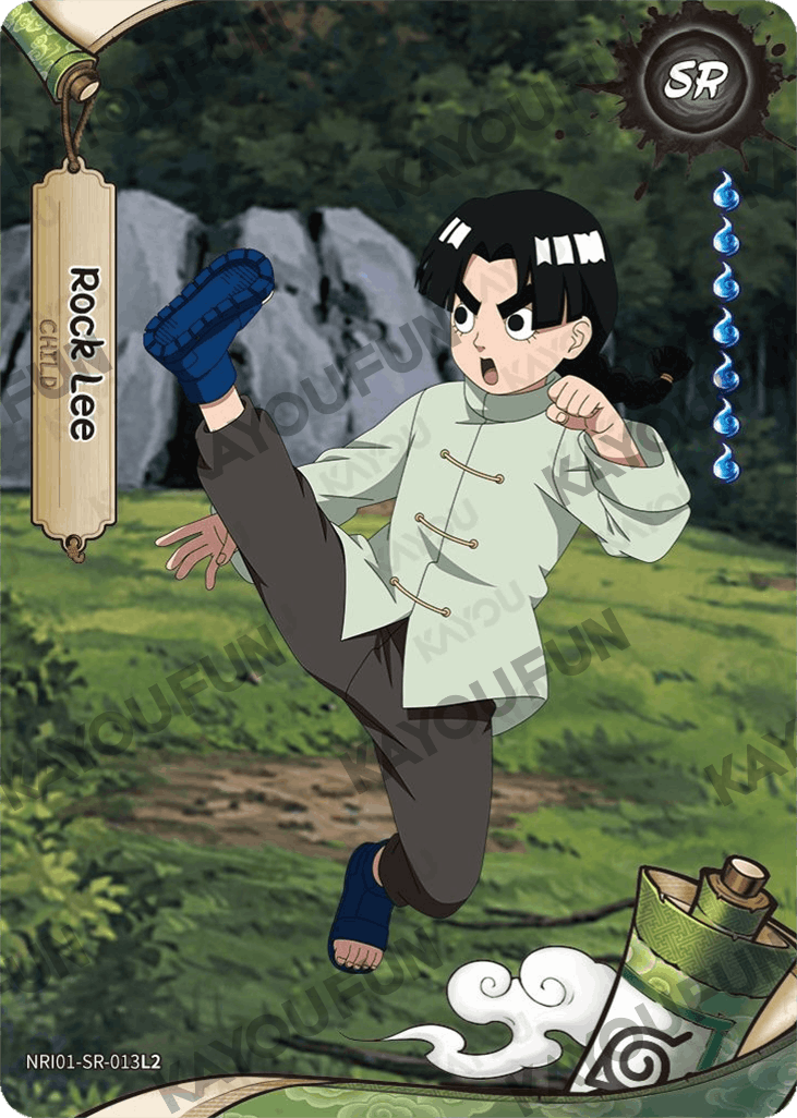 Kartu Kayou Naruto - Rock Lee (SR)