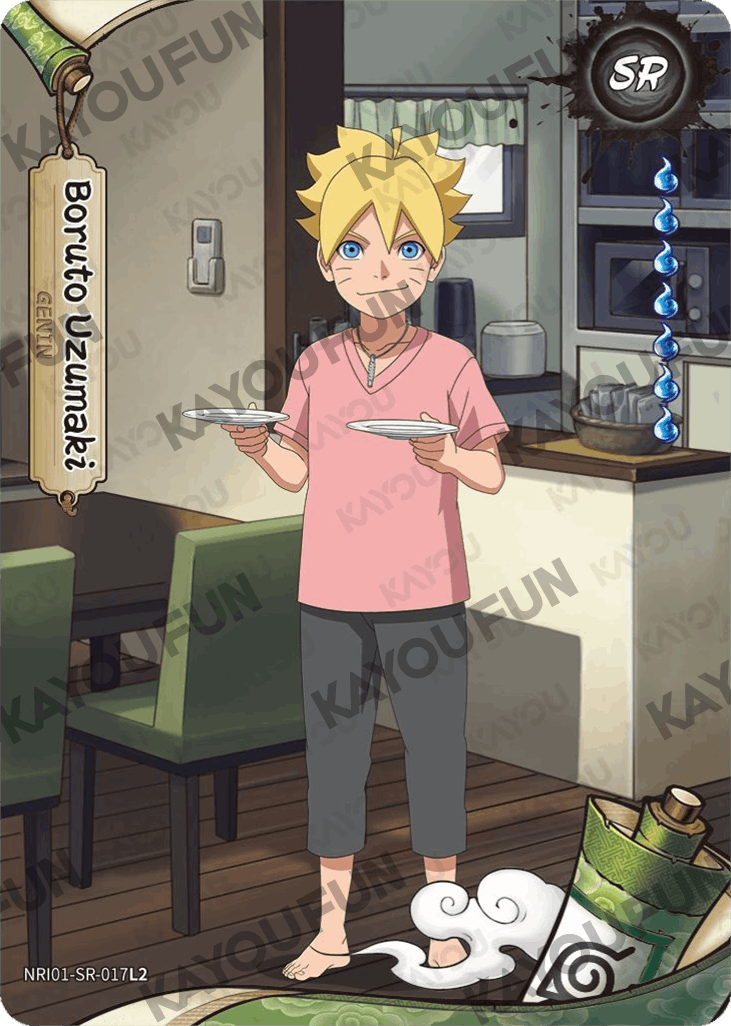 Kartu Kayou Naruto - Boruto Uzumaki (SR)