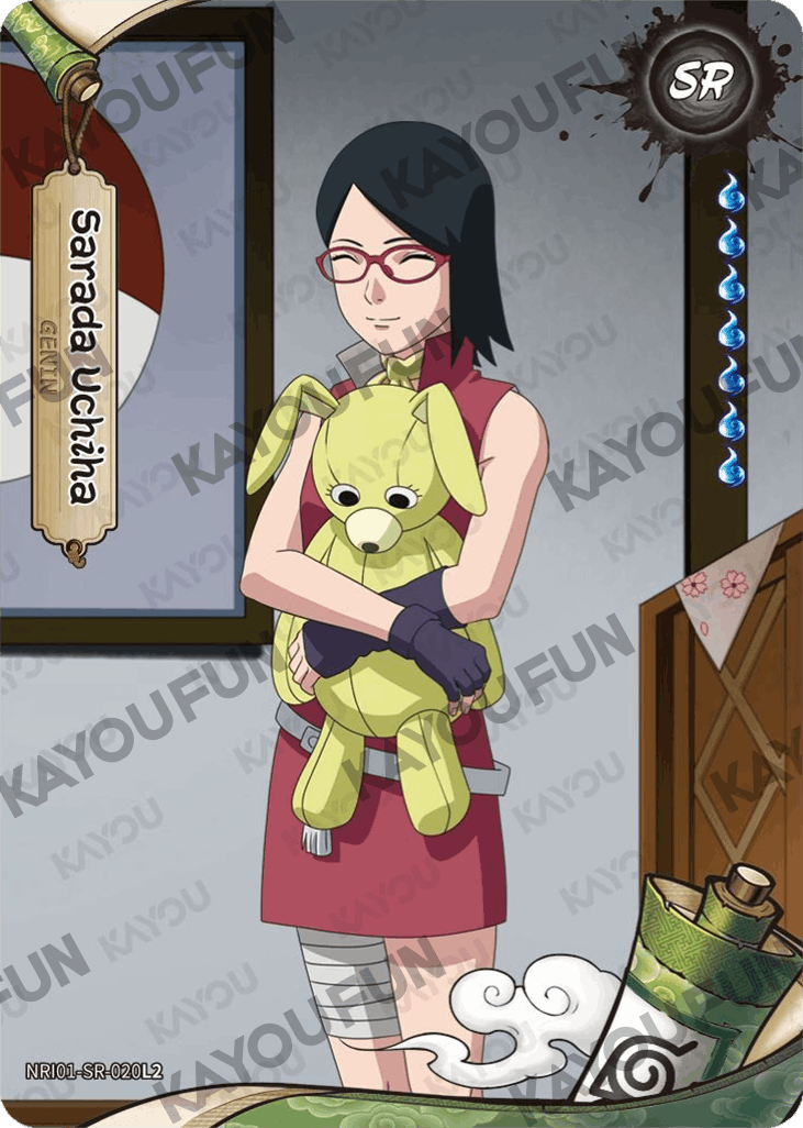 Kartu Kayou Naruto - Sarada Uchiha (SR)